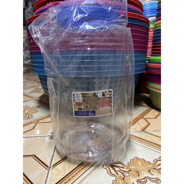 Lọ nhựa 7 lít, 10 lít Song Long, Việt Nhật