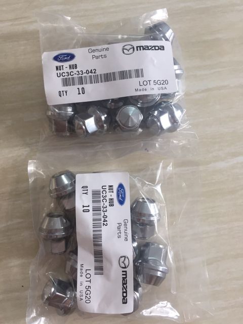 Ốc tắc kê, ốc lốp xe Ford Ranger, BT50, Vios, Innova, Fortuner, i10, Morning các dòng xe