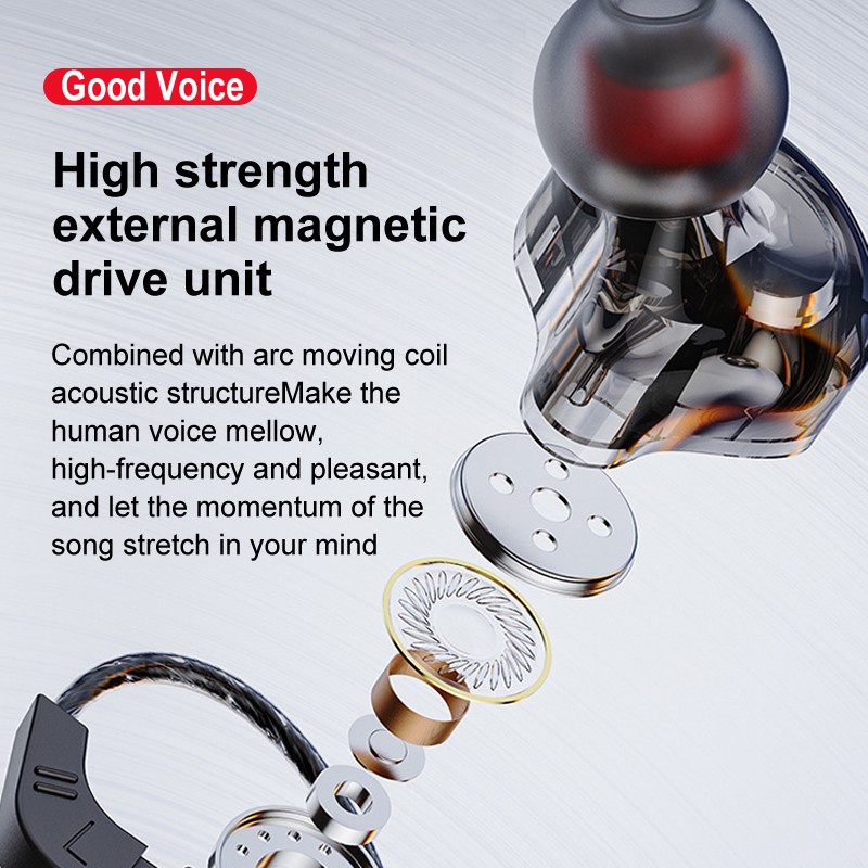 Tai Nghe Nhét Tai X2 Âm Thanh HiFi Sống Động Có Micro Thiết Kế Thời Trang