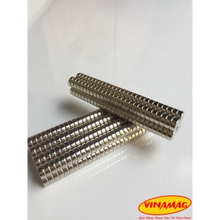 10x5mm nam châm trắng đất hiếm lực từ cực mạnh