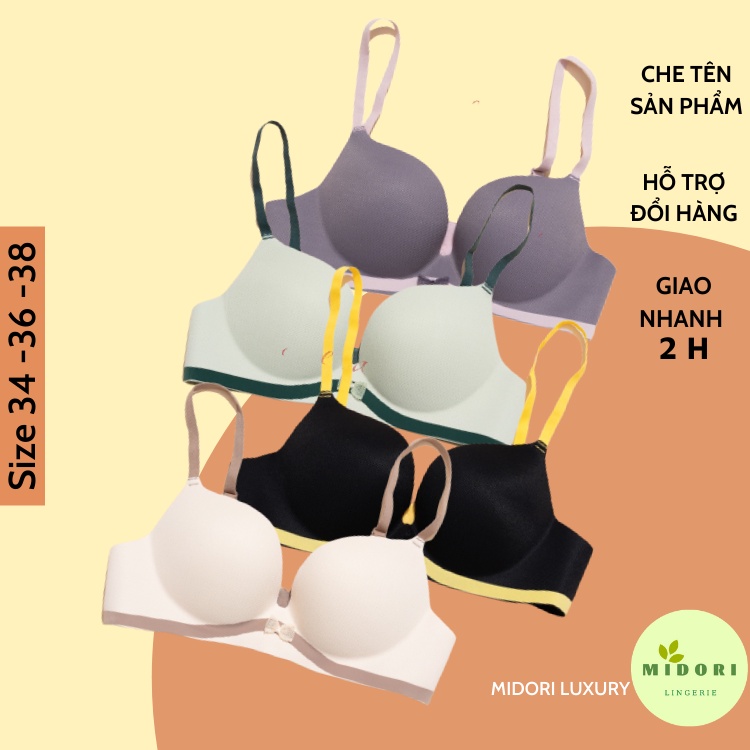 Áo lót su đúc không gọng nâng ngực nhẹ chất thông hơi thoáng khí đệm dày thiết kế tinh tế XP028