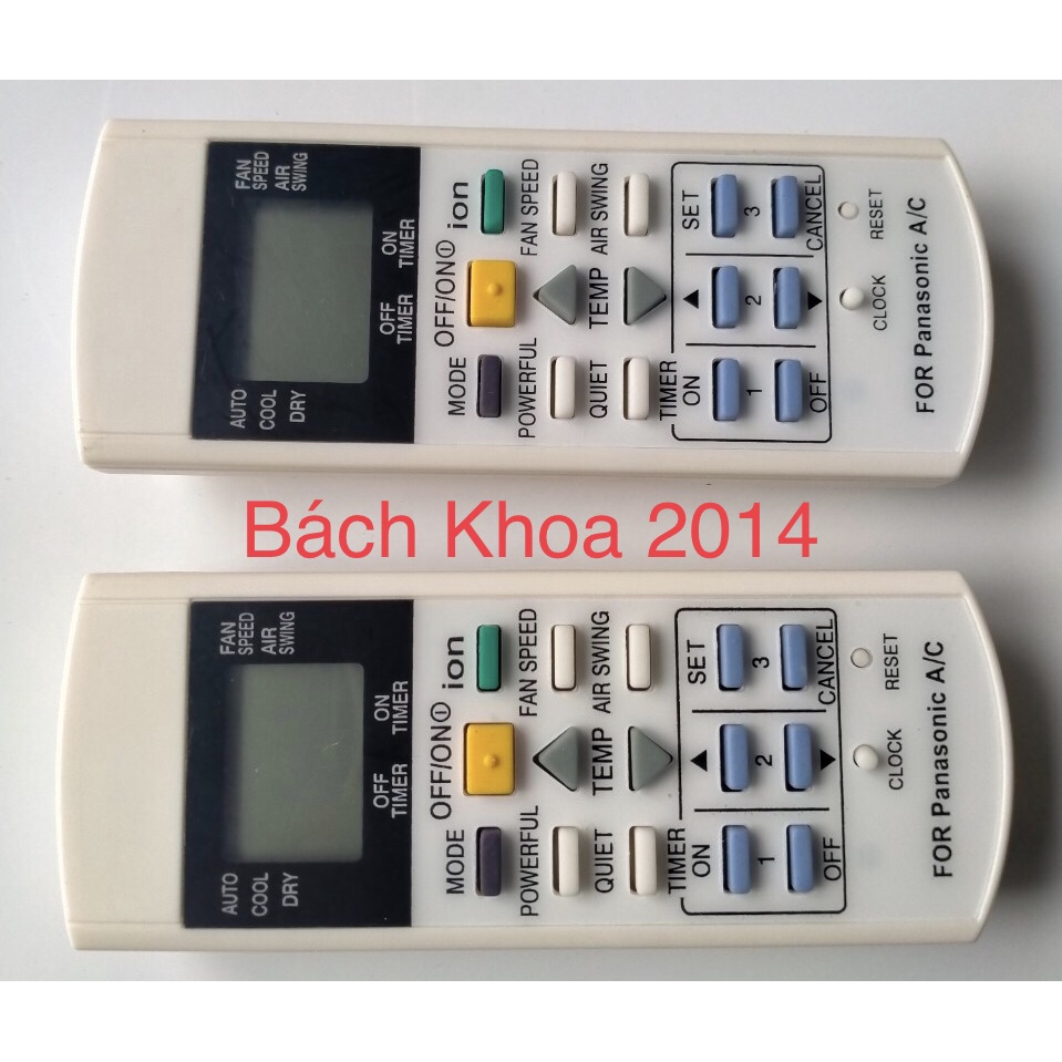 Điều khiển điều hoà Panasonic  1 chiều, tặng thêm pin 2AA