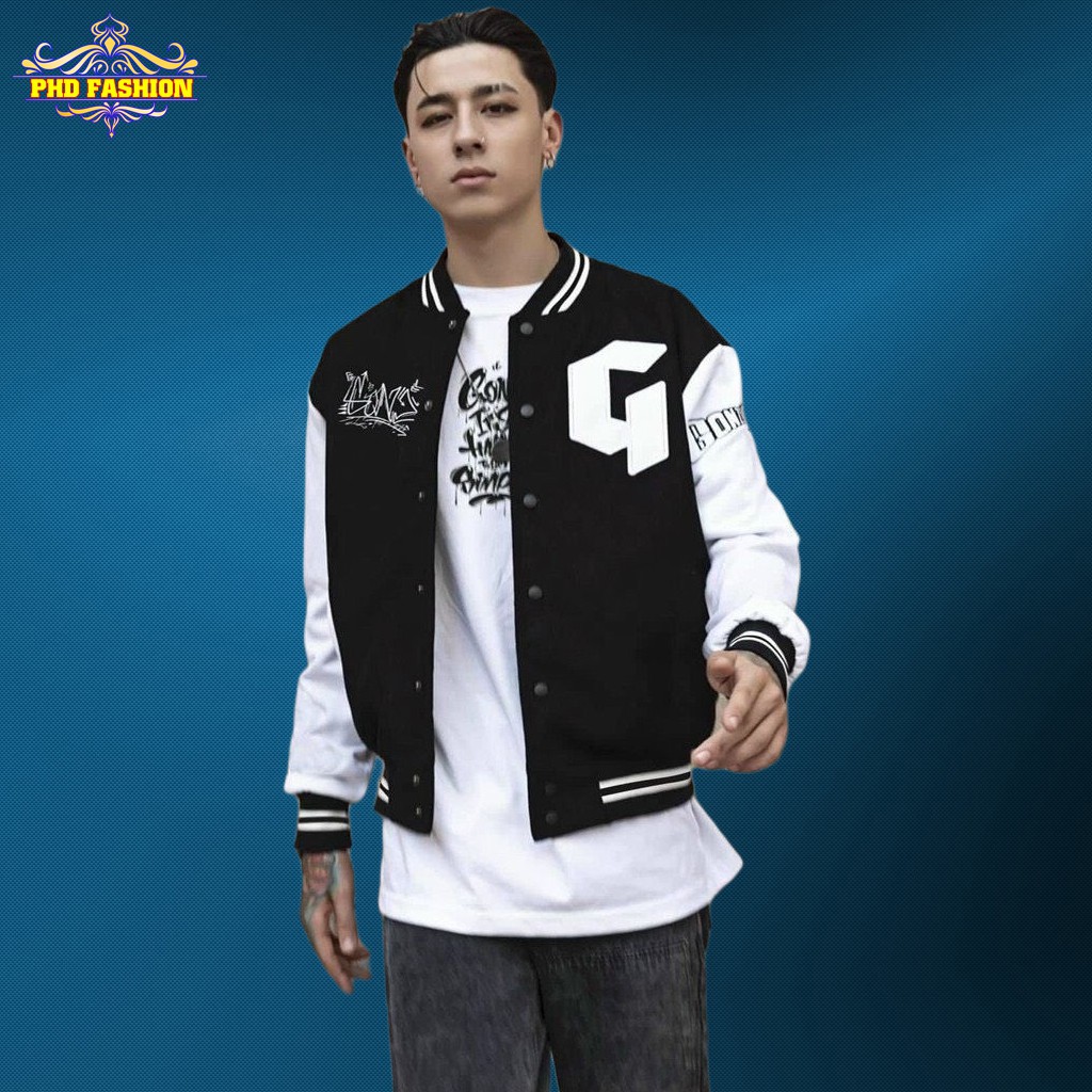 Áo bomber unisex vải dù 2 lớp giữ ấm tốt không bong tróc chất vải mịn màng (màu đen), cam kết video kèm ảnh thật | BigBuy360 - bigbuy360.vn