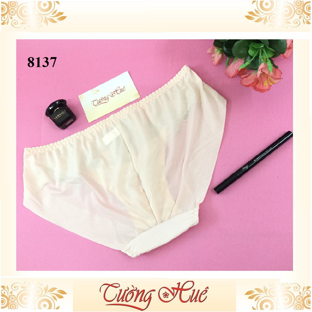 Quần lót nữ annie 8137 quần lót phối ren lưng vừa.