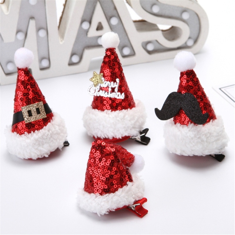 Kẹp Tóc Hình Nón Ông Già Noel