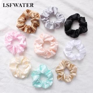 Bộ 60 sợi dây cột tóc bằng lụa satin cho nữ