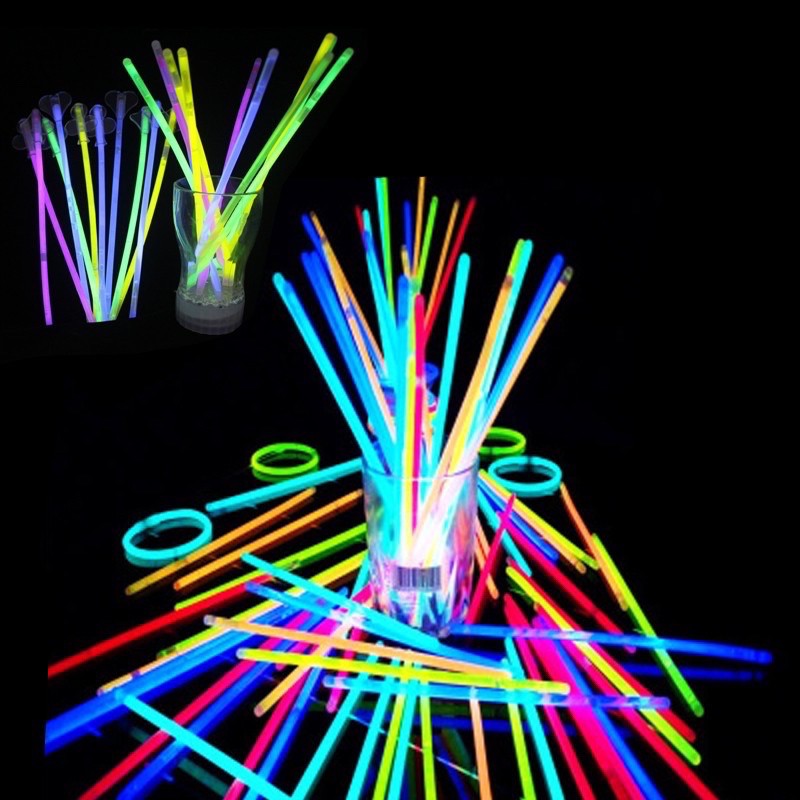 ĐỒ CHƠI, SẢN PHẨM GIẢI TRÍ HỘP 100 QUE PHÁT SÁNG DẠ QUANG LIGHTSTICK CHO NAM NỮ VÀ TRẺ EM