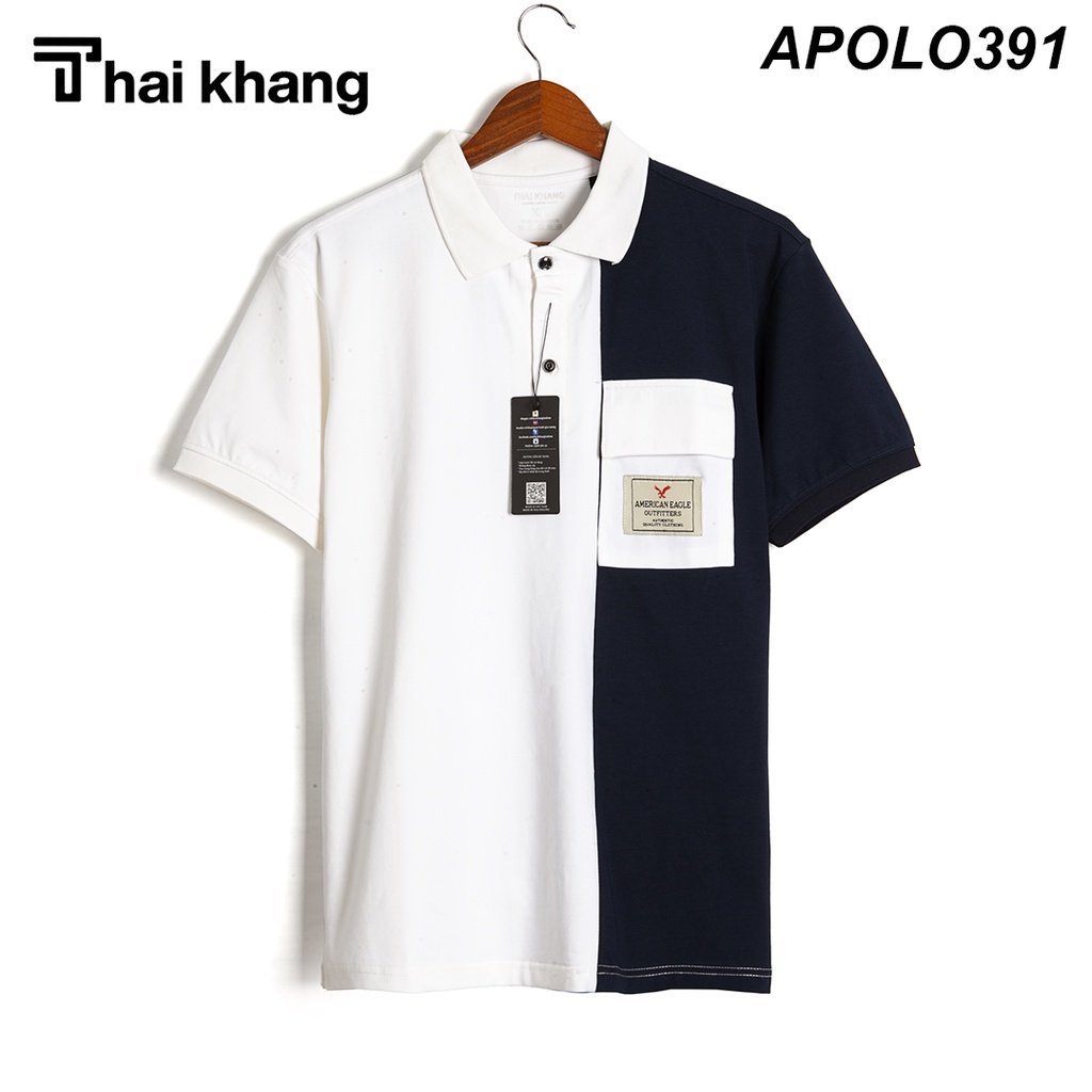 Áo thun polo nam cotton 100% THÁI KHANG vải cotton dày mềm siêu mát APOLO39