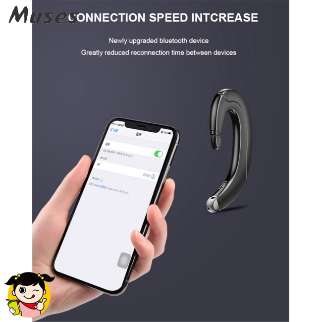 Muse07 Bluetooth 4.1 Bone Conduction Headphones Sports Stereo Wireless Earphone Headset