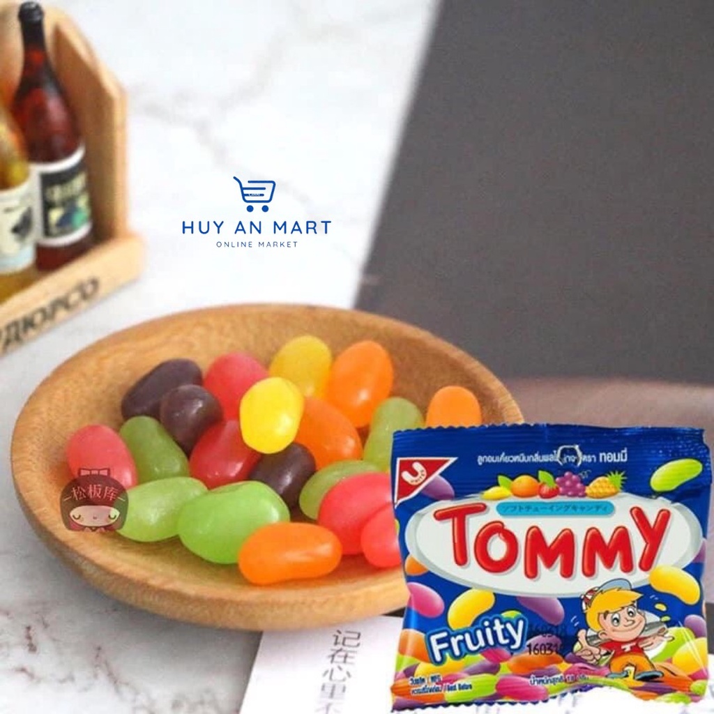 Kẹo dẻo Tommy trái cây Thái Lan gói 18g ❎ Kẹo gum trái cây các vị