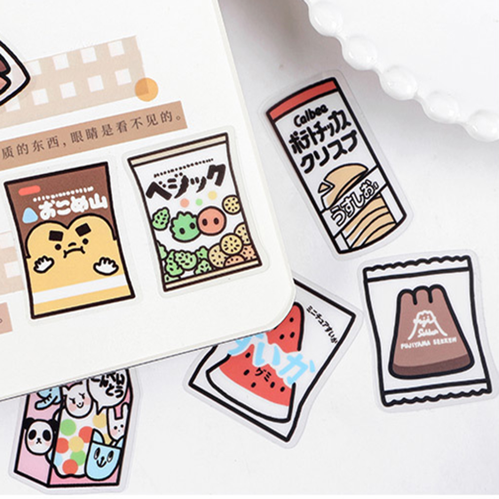 Set 40 Miếng Dán Trang Trí Hình Thức Ăn Xinh Xắn