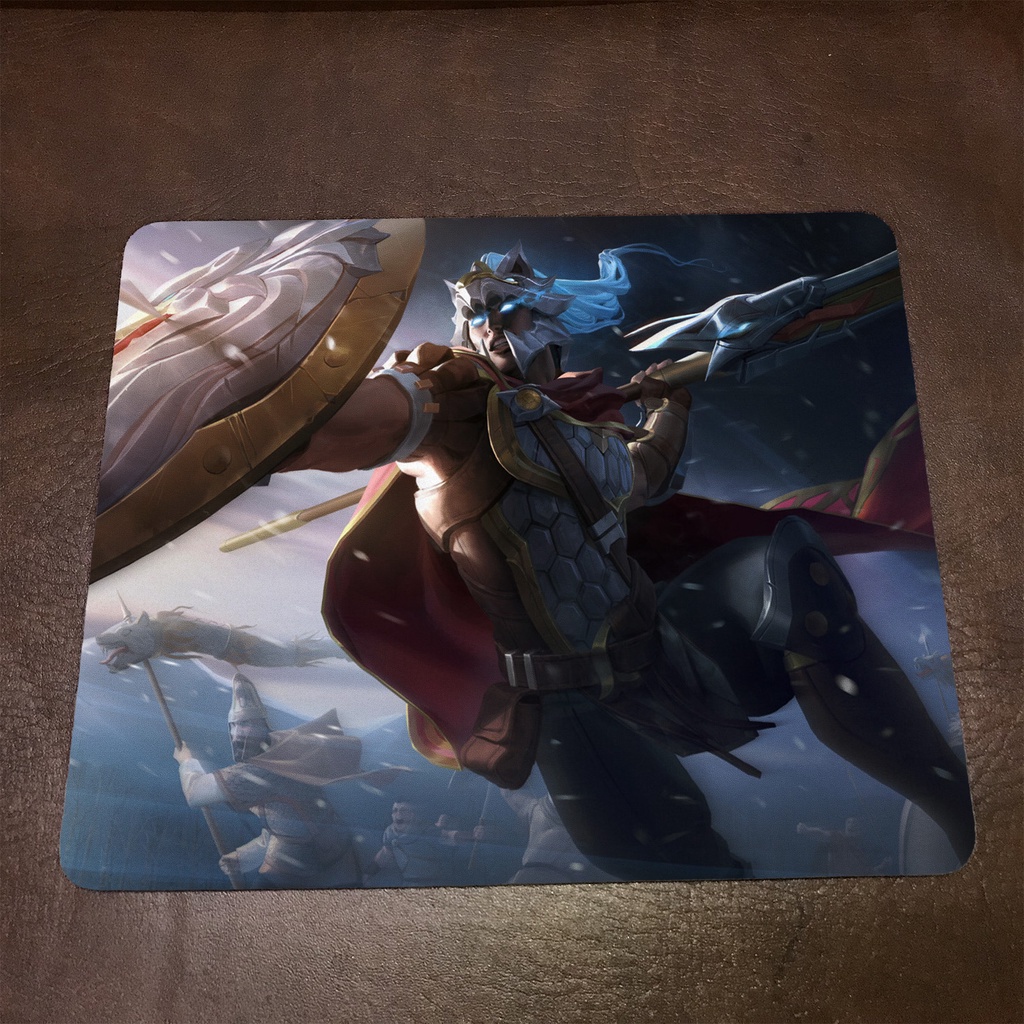 Lót chuột máy tính League of Legends PANTHEON - Mẫu 2 Mousepad cao su êm ái, nhận in theo yêu cầu