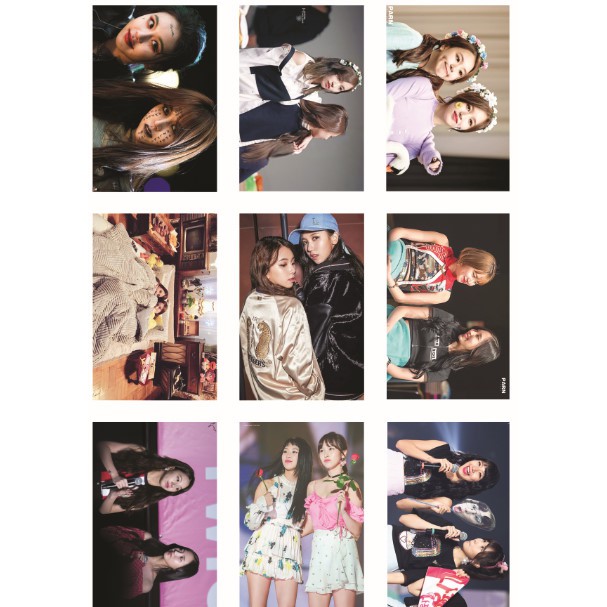Lomo card 54 ảnh TWICE Couple MICHAENG (MINA + CHAENGYOUNG)