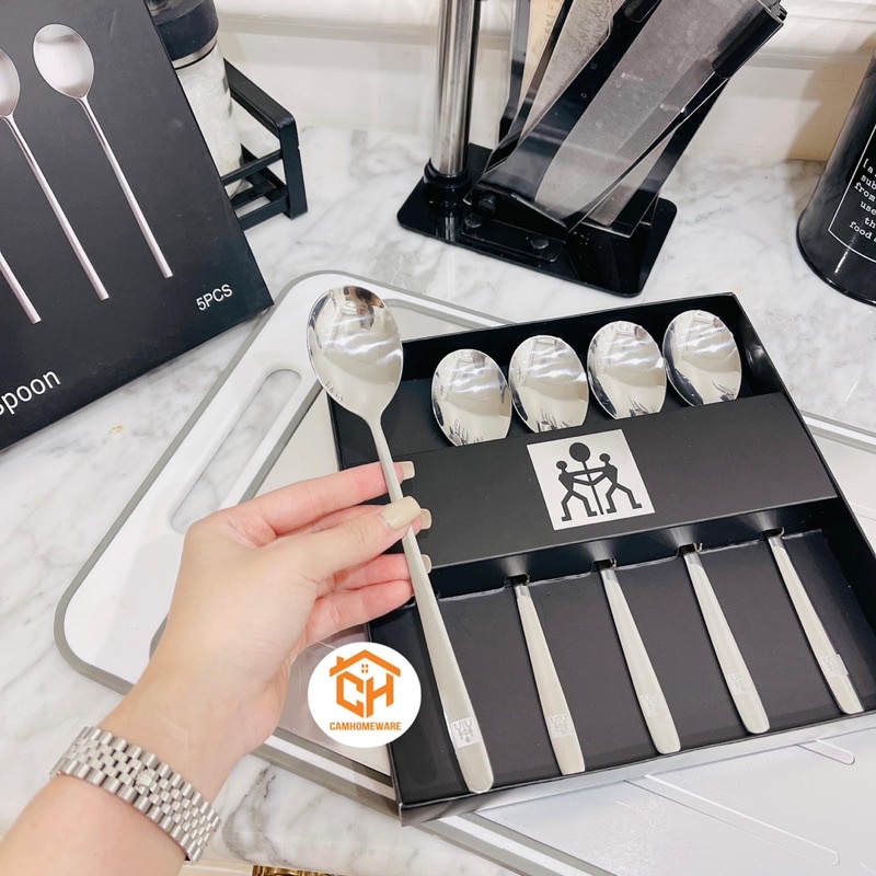 Bộ 5 Thìa Inox Đức Cao Cấp, Bộ 5 thìa Zwilling