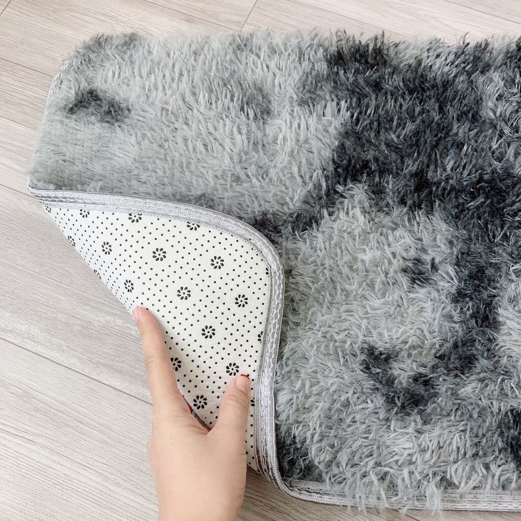 Thảm Lau Chân Thảm Chùi Chân Lông Loang Có Đế Chống Trơn Trượt kt 40x60cm