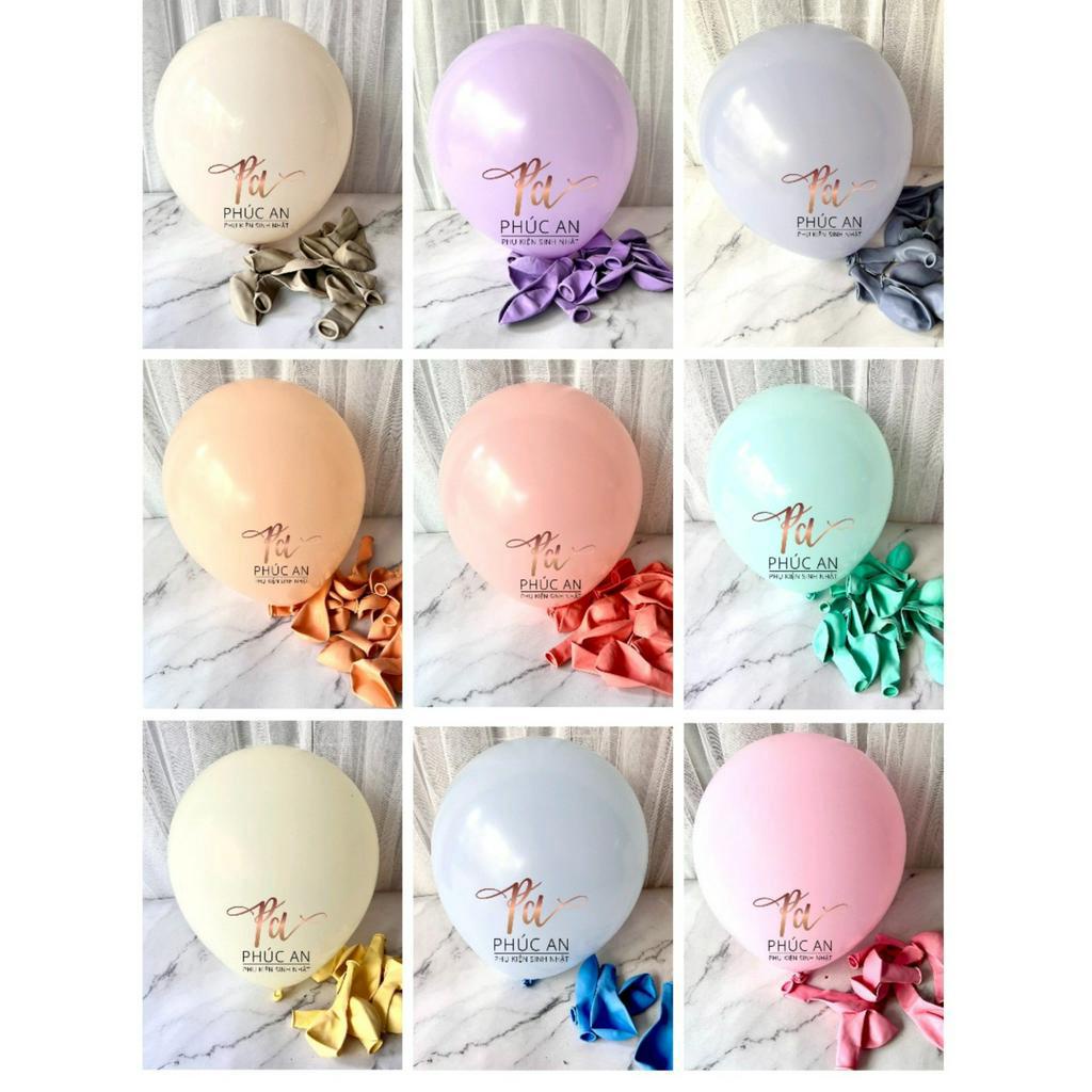 Set 10 bóng cao su pastel 10inch trang trí sinh nhật và tiệc