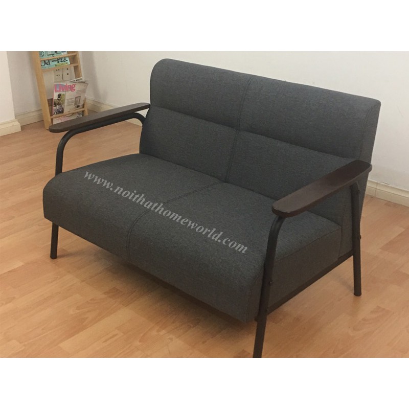 Sofa 2 chỗ ngồi tay gỗ- hàng xuất Nhật- giá rẻ- mã số HW152-2P