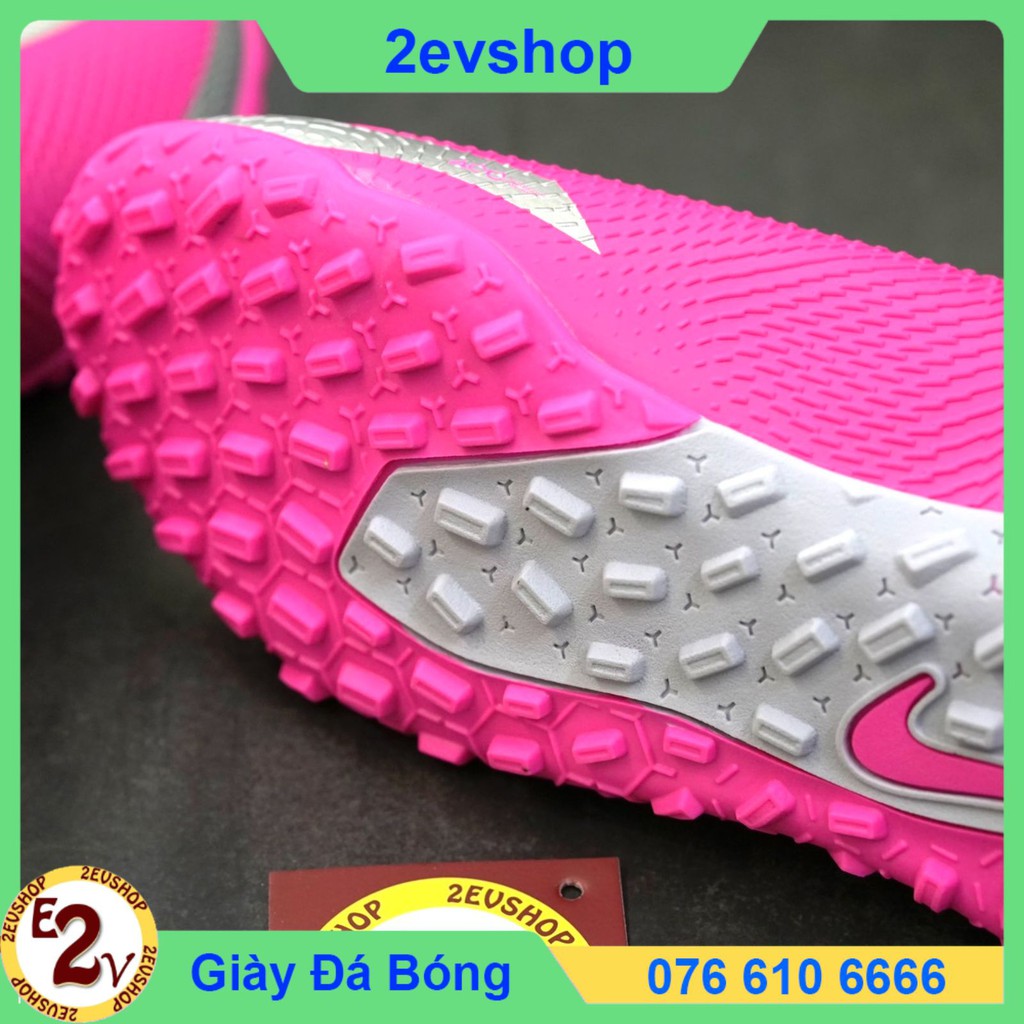 Siêu Phẩm   Giày Đá Bóng 𝗧𝗙 𝗡𝗶𝗸𝗲 𝗣𝗵𝗮𝗻𝘁𝗼𝗺 𝗚𝗧 Hồng Cao Cổ Đã Khâu