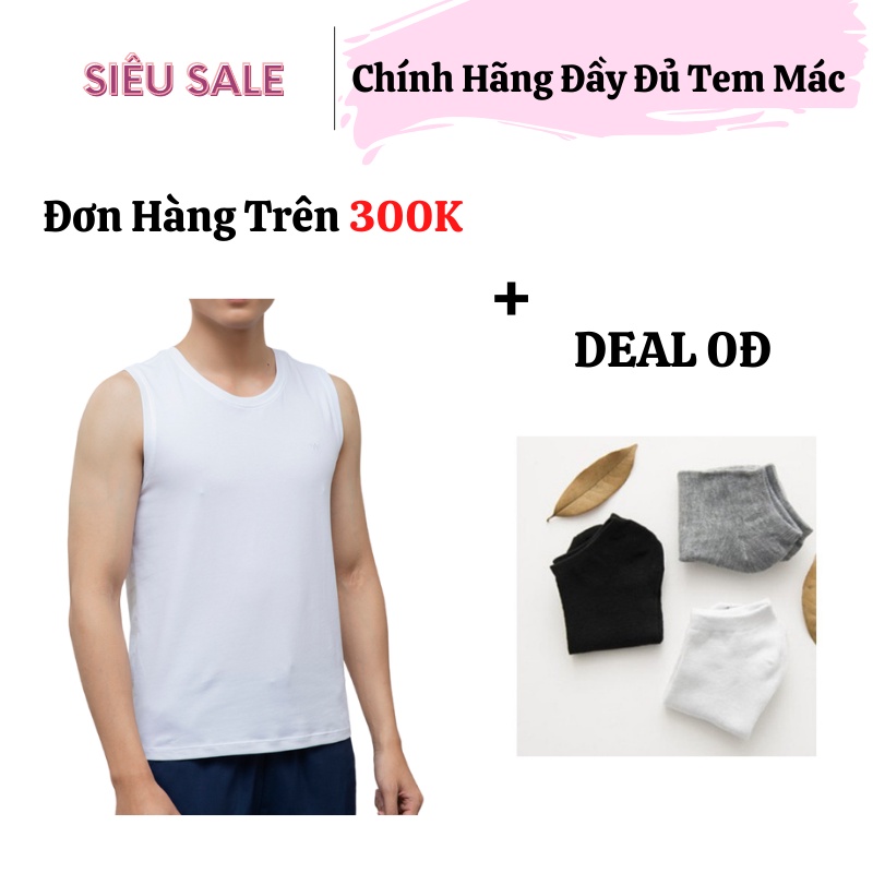 Áo ba lỗ ARISTINO Chất liệu cotton Mềm Mịn Thoáng Mát Chính Hãng