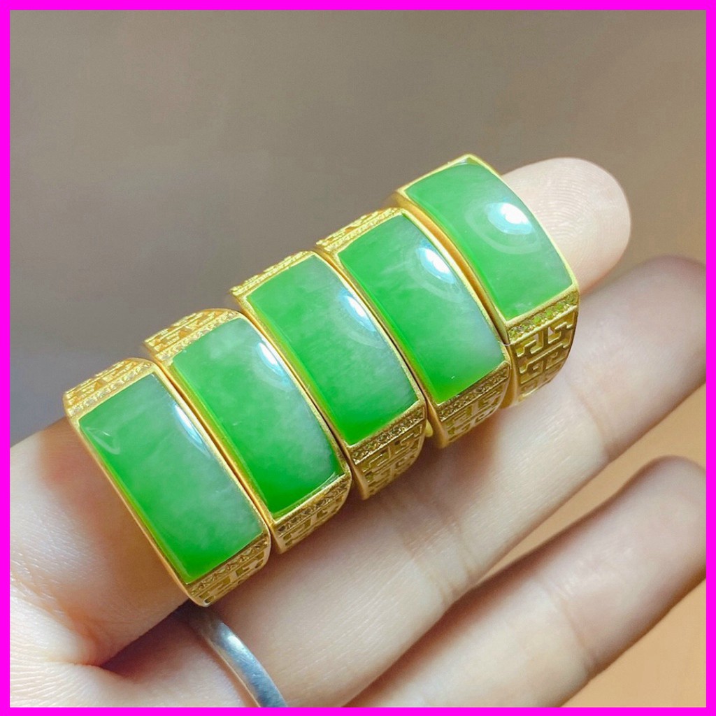 Mẫu hot Nhẫn xanh ngọc thiết kế đẹp, sang trọng, nổi bật, điều chỉnh được kích thước hàng đẹp