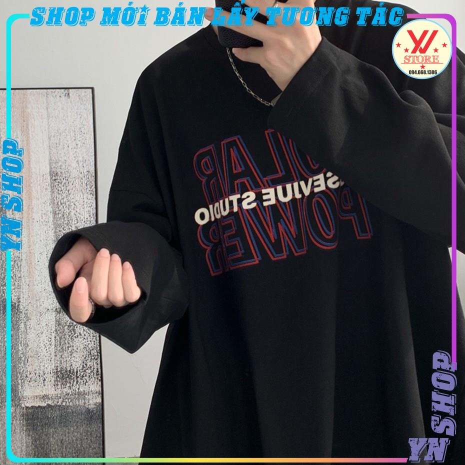 Áo thun tay dài SOLAR phông nam nữ form rộng unisex oversize ulzzang