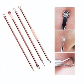 💃FREEship💃 Bộ 4 Cây Nặn Mụn Trứng Cá Mụn Đầu Đen Chuyên Dụng