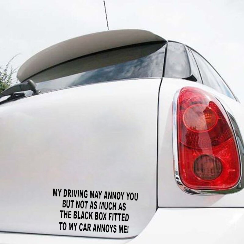 Decal Dán Trang Trí Xe Hơi In Chữ &quot;My Driving May Annoy You&quot; 17cmx8.2cm