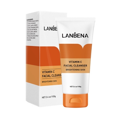 Sữa Rửa Mặt Vitamin C LANBENA 100g Dưỡng Ẩm Làm Sạch Sâu Cho Da Trắng Sáng