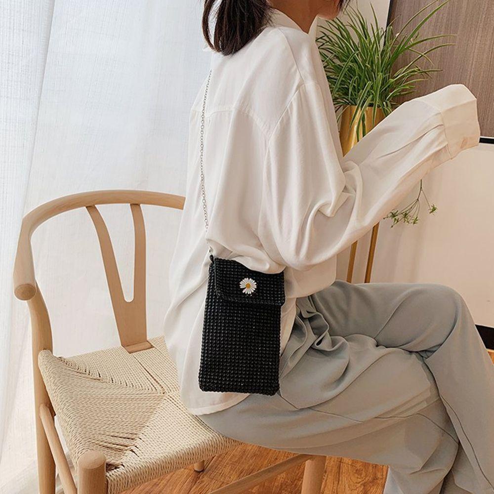 MIHAN1 Túi Đeo Chéo Đính Đá Thời Trang Cho Nữ