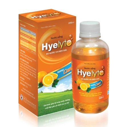 Nước Uống Bù Nước Điện Giải Hyelyte.Hương Cam,Táo.Chai 250ml