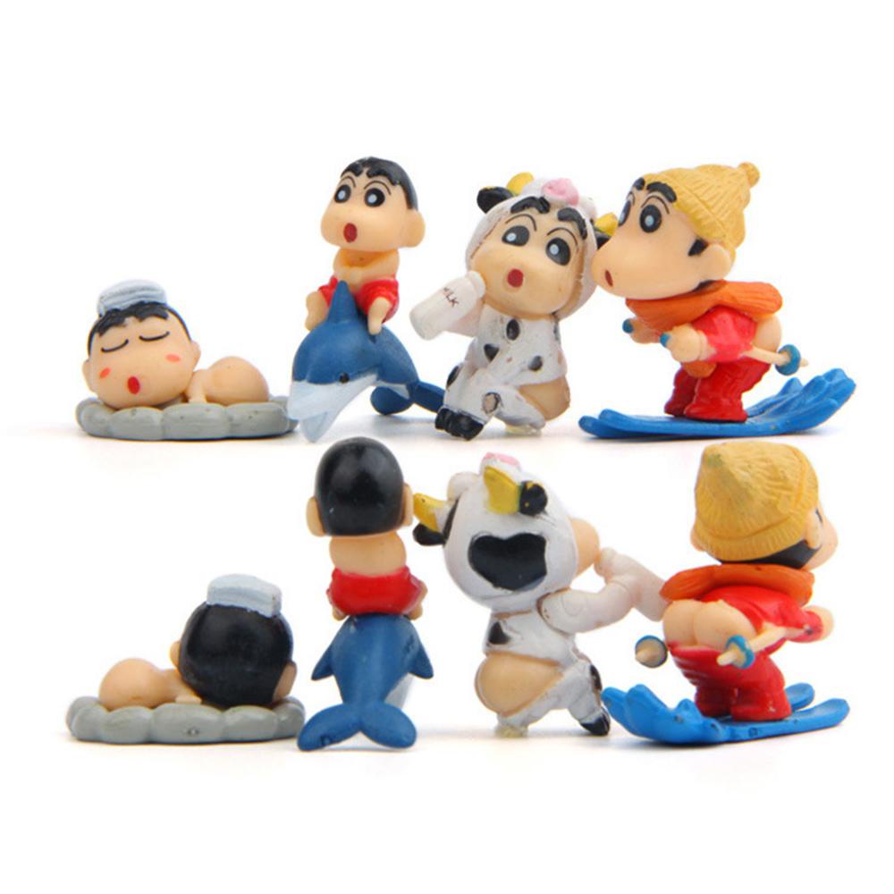 Bộ 8 Mô Hình Shin-Chan REBUY1 Dùng Trang Trí Tiểu Cảnh