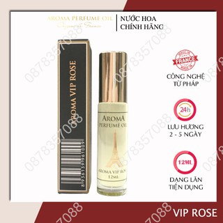Nước Hoa Nữ, Tinh Dầu Nước Hoa Aroma VIP ROSE 12ml - Trầm Ấm, Quyến Rũ