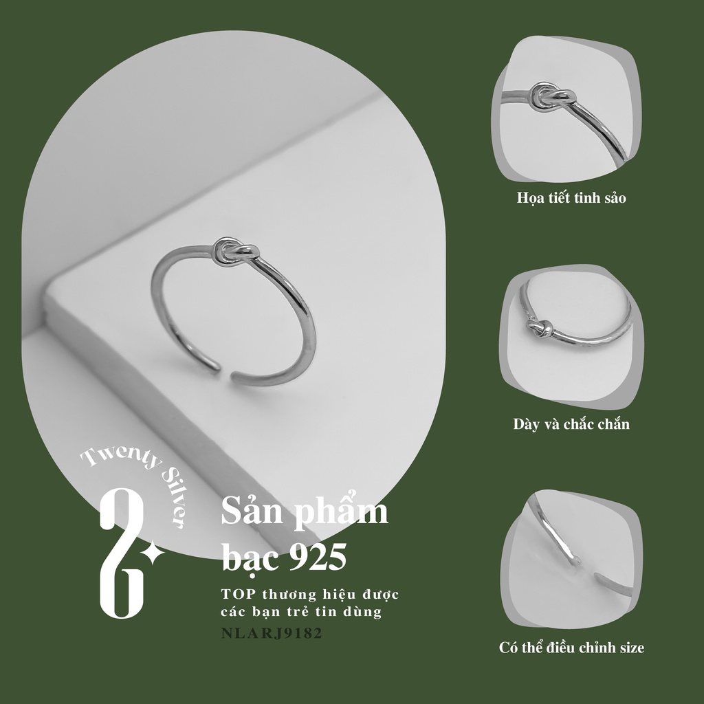 Nhẫn Bạc S925 Love Promise NLARJ9182. Nhẫn Bạc Nữ 20Silver
