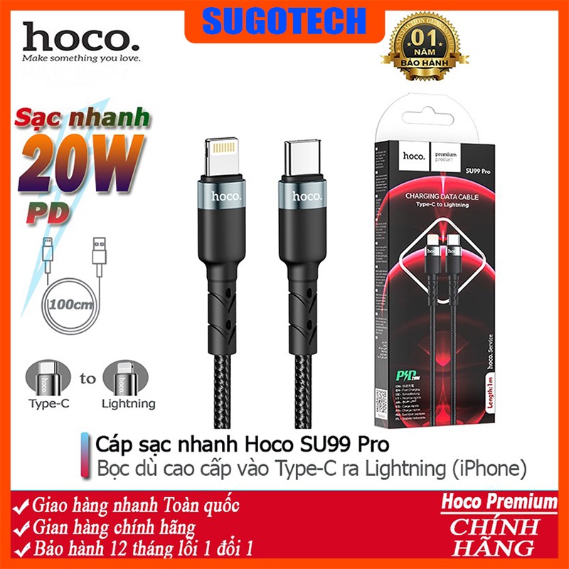 Dây sạc nhanh ip Hoco SU99 PRO cho ip/tablet táo