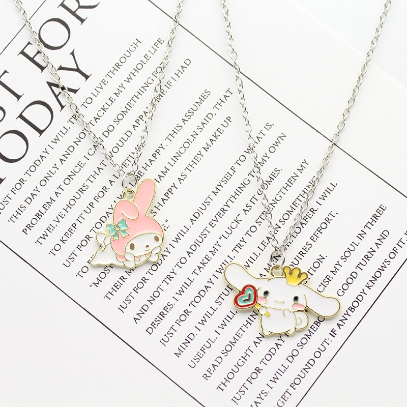 Vòng cổ Hợp Kim Mặt Hoạt Hình Cinnamoroll My Melody Đáng Yêu Không Phai Màu Làm Quà Sinh Nhật Cho Nữ