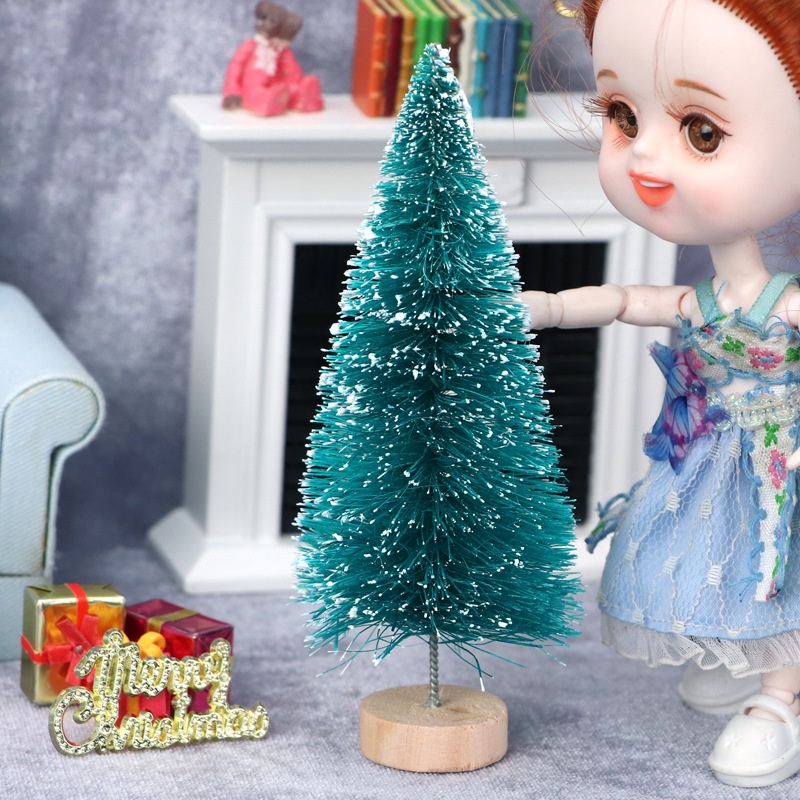 Cây Thông Tuyết Noel Mini Trang Trí Giáng Sinh Trong Nhà Xinh Xắn Để Bàn Nhỏ Gọn