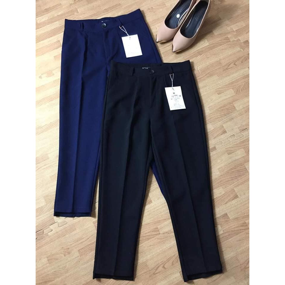Quần baggy gấu lệch_baggy vải siêu xinh_ Baggy Công Sở - MS 004