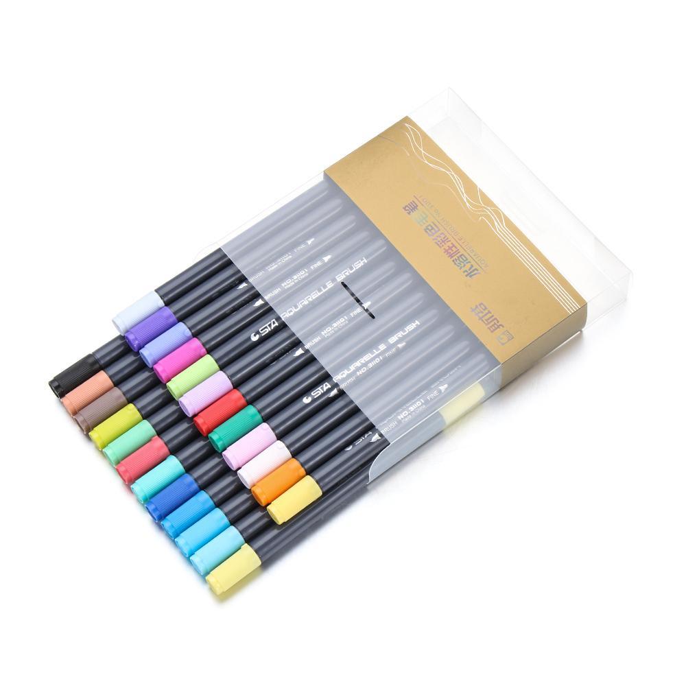 Bộ 2 / 12 / 24 / 36 / 48 Bút Lông Màu Nước Không Độc Hại Chống Thấm Nước Siêu Bền Cho Bé