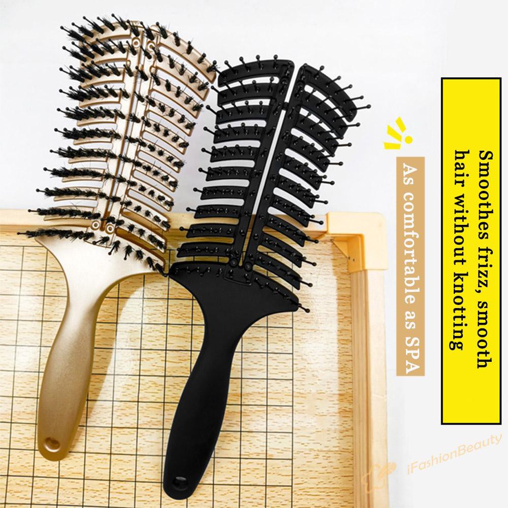 【New】Plastic Hair Scalp Massager Straight Comb Brush Hairdressing Styling Tools