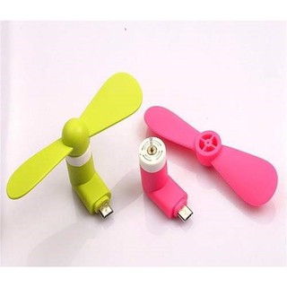 Quạt Mini Usb 2 Cánh Cắm Điện Thoại Android Iphone Type C (Sale 3 Ngày)