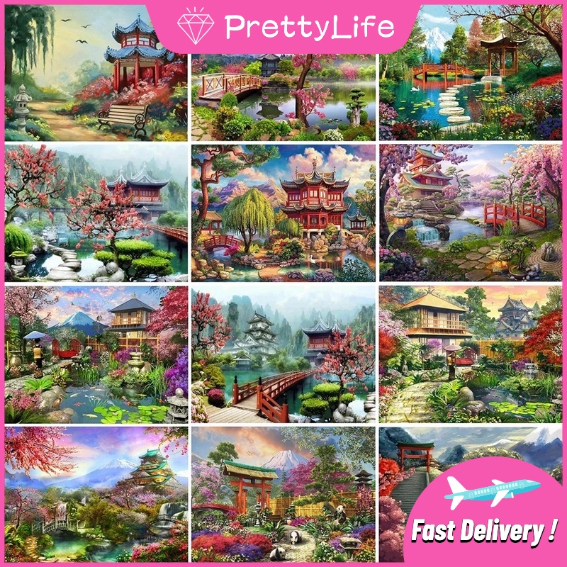 Bộ Tranh Đính Đá 5D Tự Làm Hình Bản Đồ Nhật Bản 2022 40x30cm