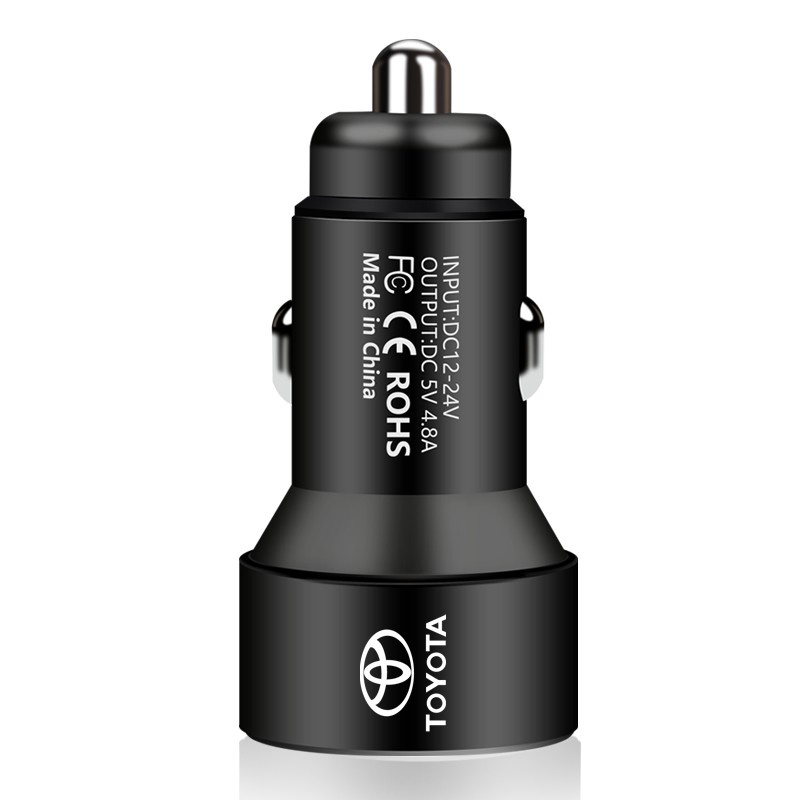 Toyota tẩu sạc điện thoại trên xe hơi màn hình hiển thị kỹ thuật số cổng usb