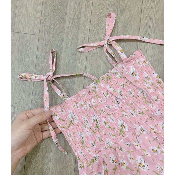 Váy maxi smock 2 dây-HÀNG SALE KO ĐỔI TRẢ