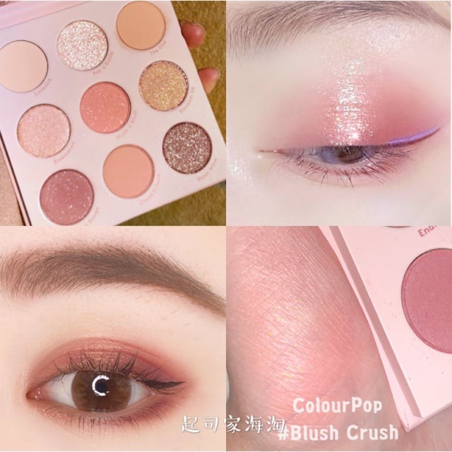 Bảng phấn mắt Colourpop Yes Please, whatever, blush crush