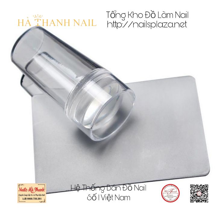 Con Dấu In Móng Tay Nail Silicon , Có Nắp 409