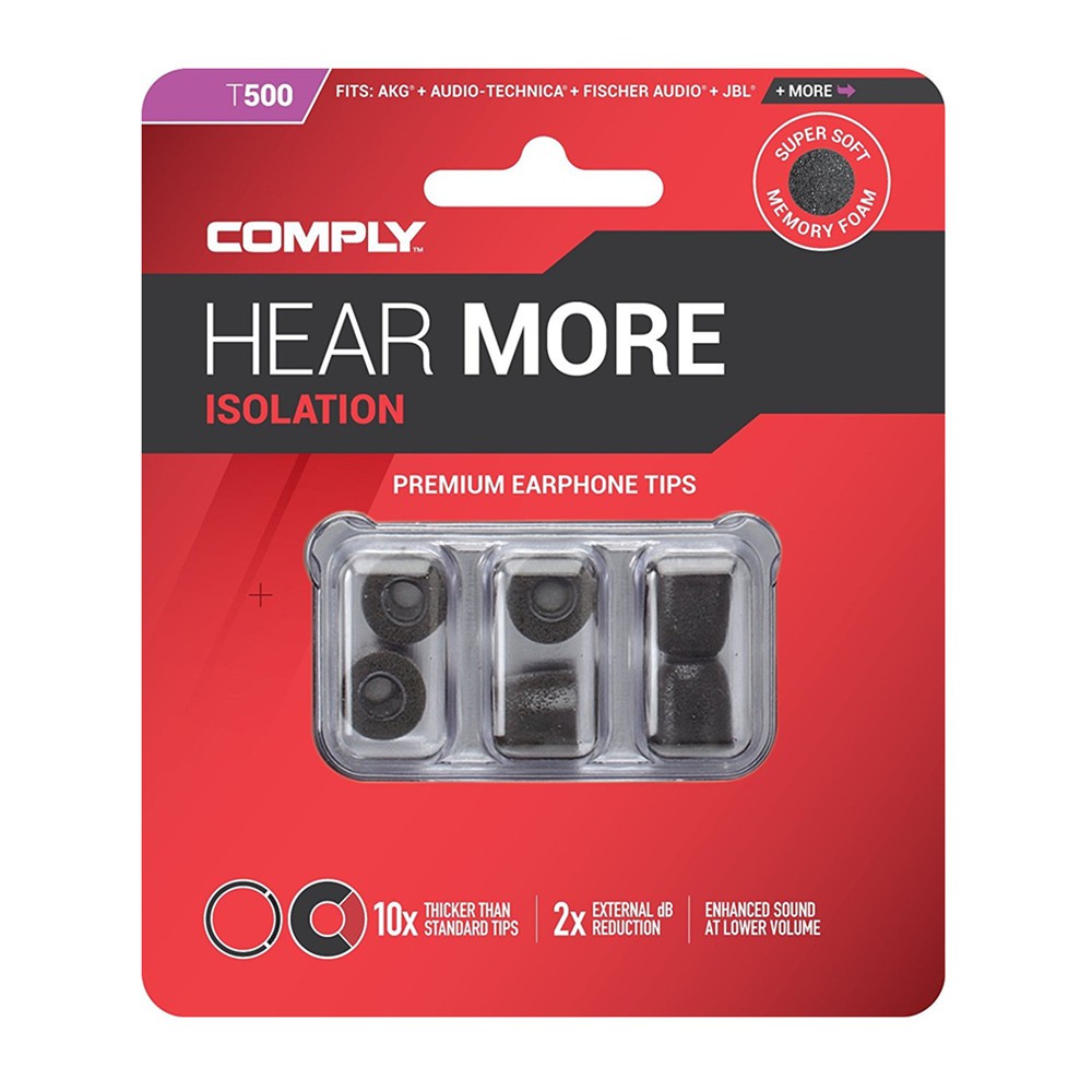 Comply T100 T200 T400 T500 Memory Foam Earphone Tips Super Soft Memory Foam Premium Earphone Tips