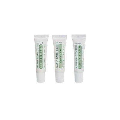 Mario Badescu - Set Son Dưỡng 3 Cây Dạng Tuýp Lip Balm Tube Trio