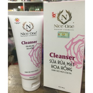 Sữa rửa mặt hoa hồng Nice One Linh Chi (dành cho mọi loại da)-60ml