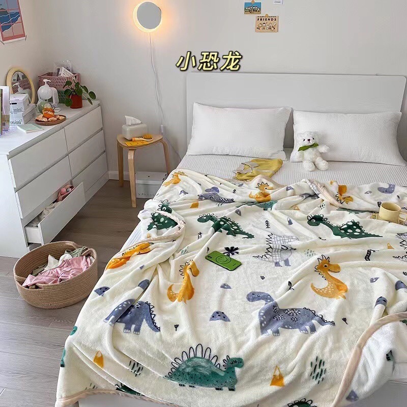 Chăn nhung tuyết sữa hè thu mẫu mới hot nhất 2022