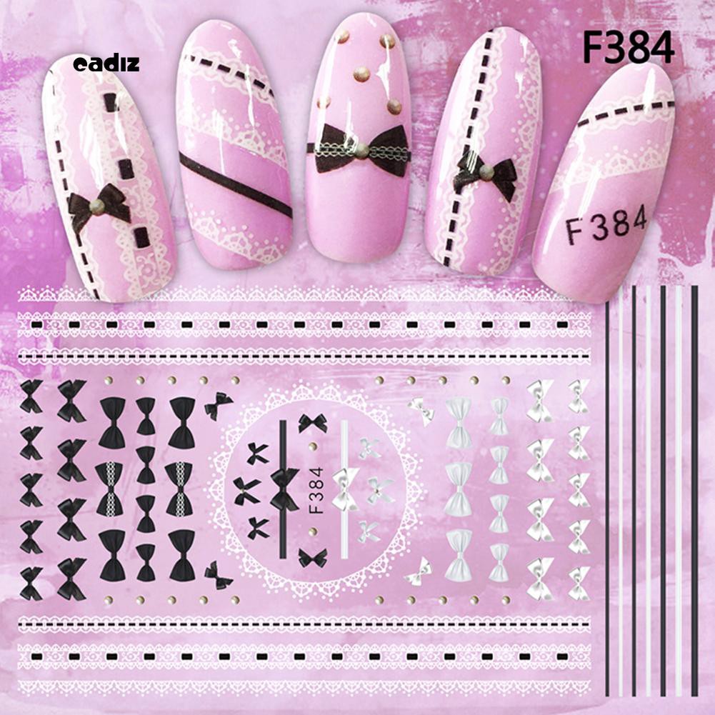 Tờ Miếng Dán Trang Trí Móng Nghệ Thuật Họa Tiết Hoa Và Chữ Xinh Xắn